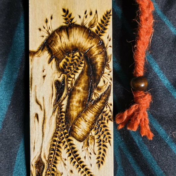 Ręcznie wypalana zakładka "Czaszka"